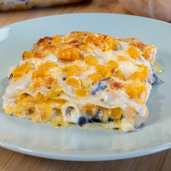 Lasagna ai funghi e zucca